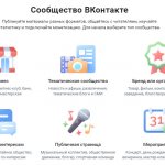 6 types of communities on VKontakte
