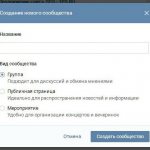 форматы сообществ ВКонтакте