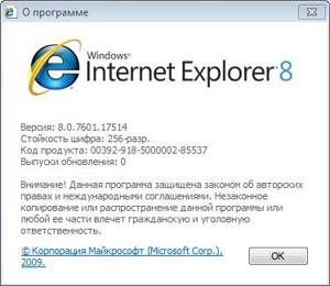 О программе Internet Explorer